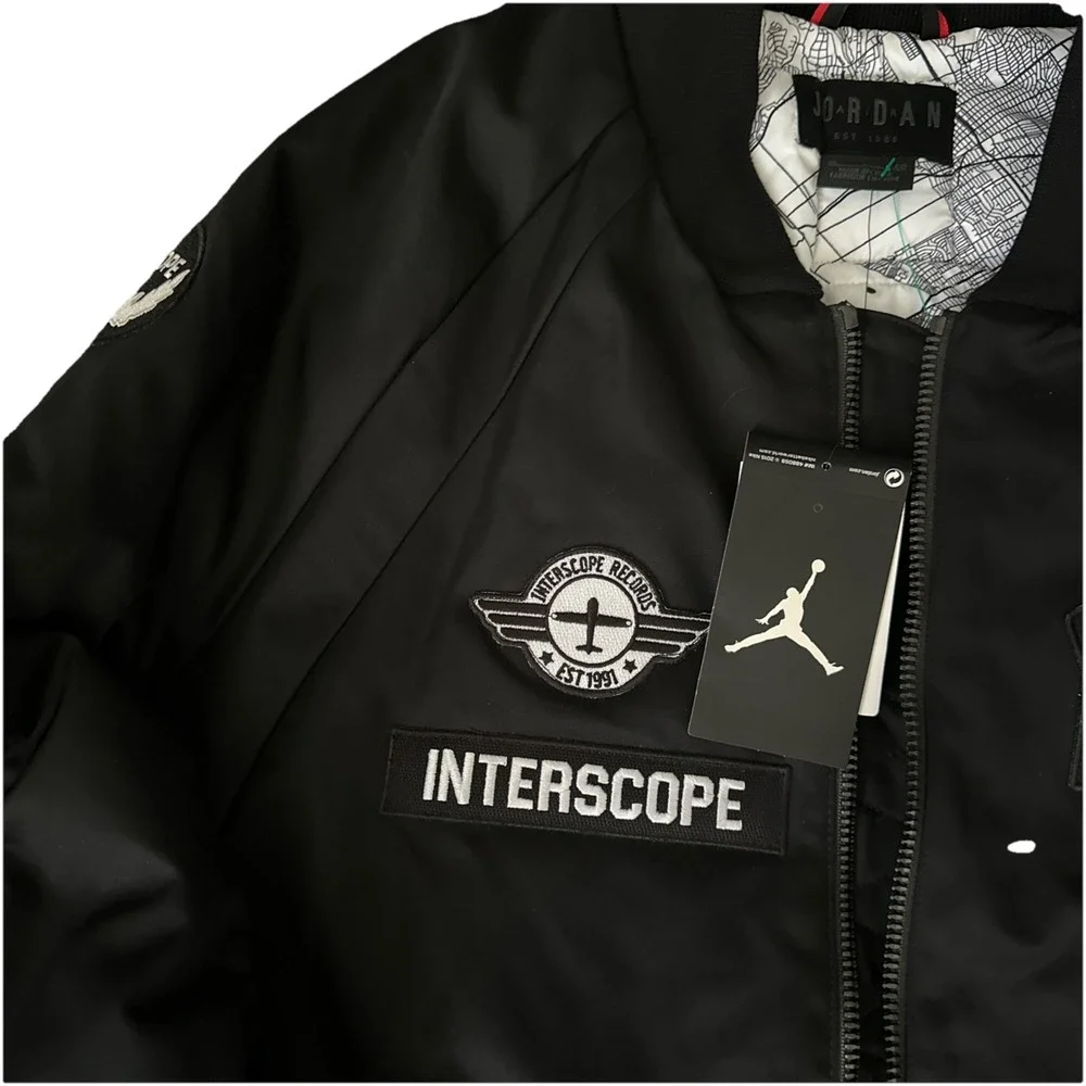 Nike Jordan x Interscope Record City Of Fight AJ23 Bomber Jacket Rare Limited XL